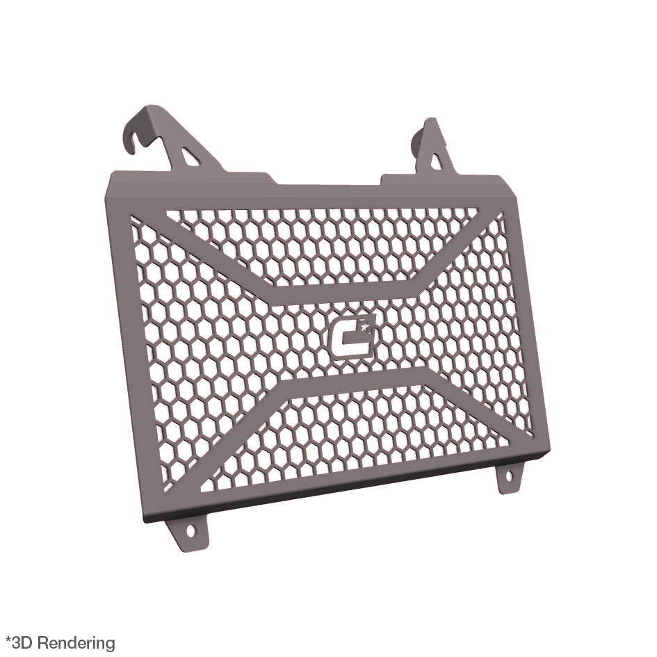 Crosspro Front Radiator Guard, Brushed Stainless - DE models only