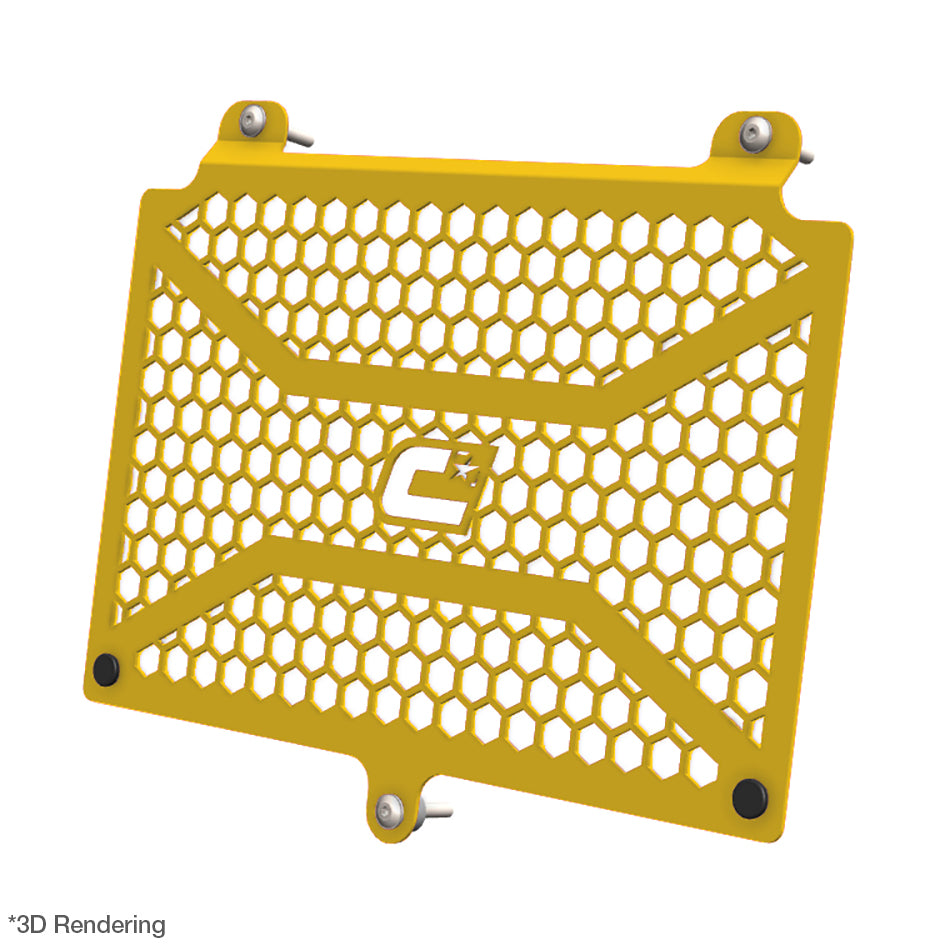 Crosspro Front Radiator Guard, Yellow – Benelli TRK 702X 2023–2026 / Rieju Xplora 707 2025–2026