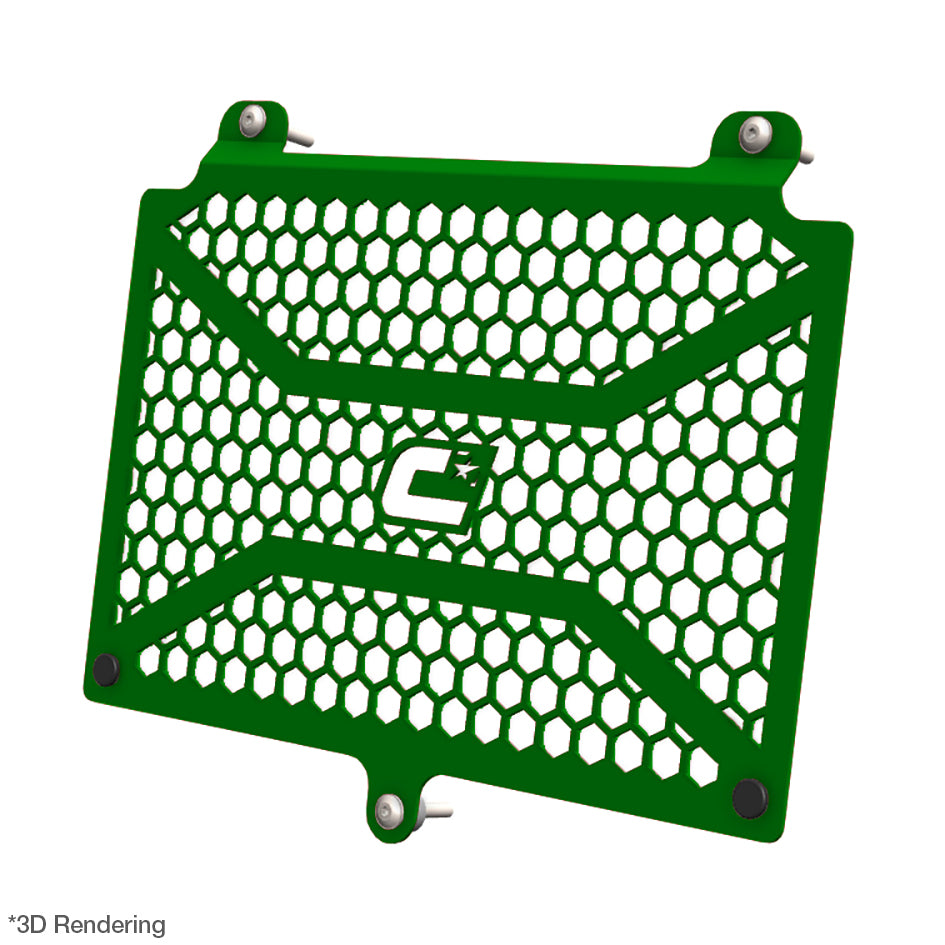 Crosspro Front Radiator Guard, Green – Benelli TRK 702X 2023–2026 / Rieju Xplora 707 2025–2026