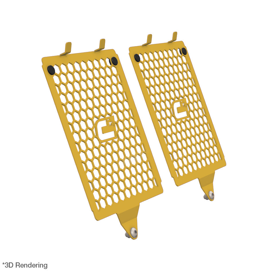 Crosspro Front Radiator Guard, Yellow – BMW R1300GS 2023–2026 / BMW R1300GS Adventure 2025–2026