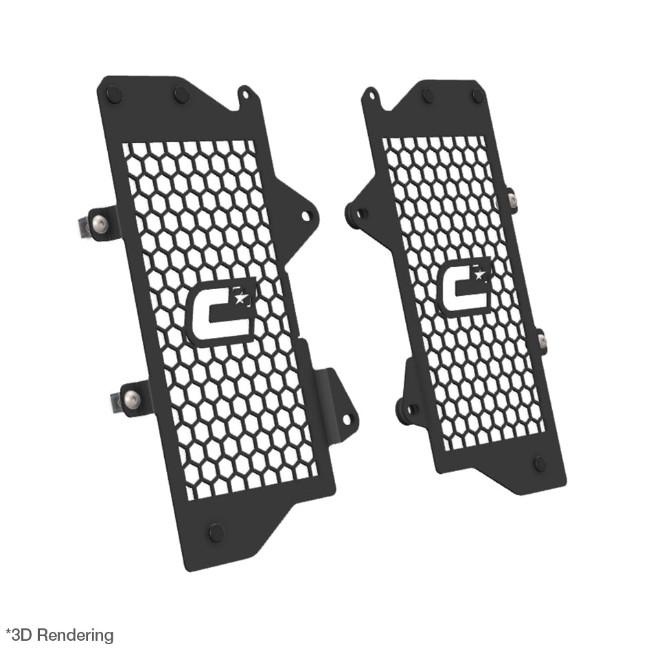 Crosspro Front Radiator Guard, Textured Black - Africa Twin,DCT