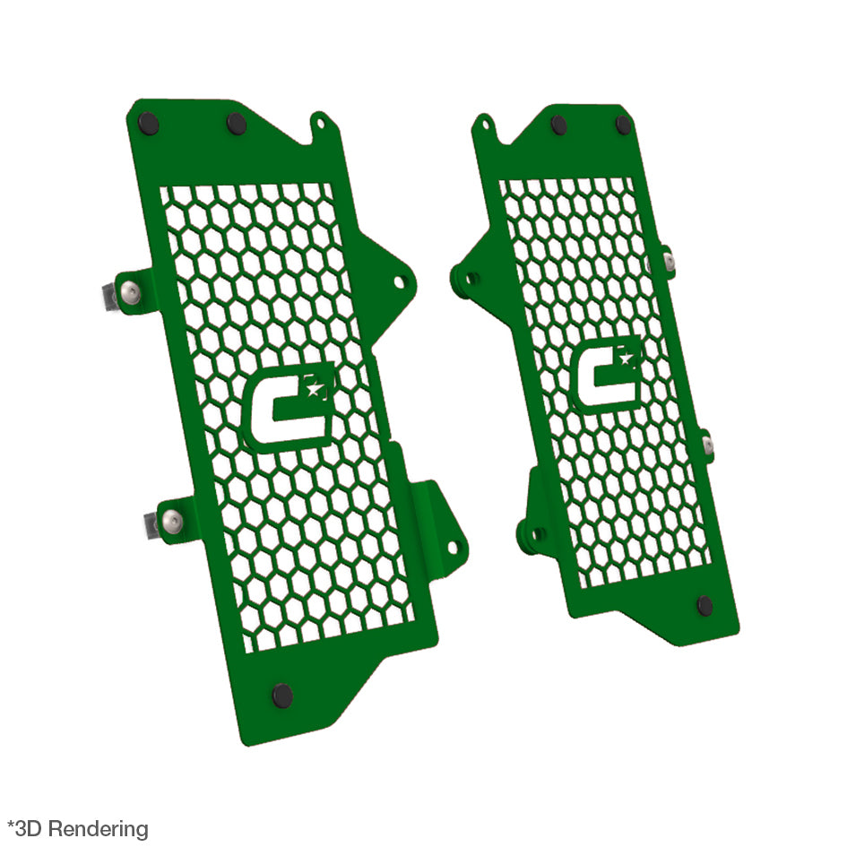 Crosspro Front Radiator Guard, Green - Africa Twin,DCT