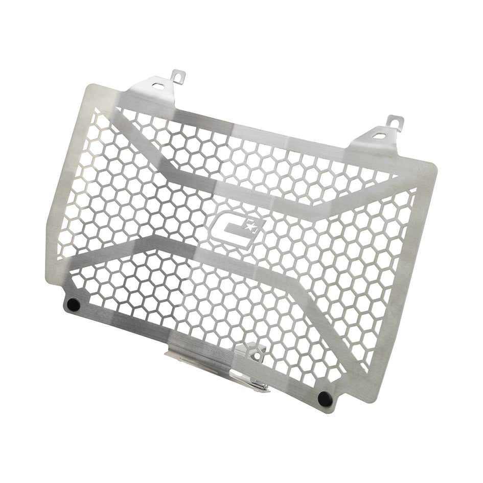Crosspro Front Radiator Guard, Brushed Stainless – BMW F900GS 2025–2026
