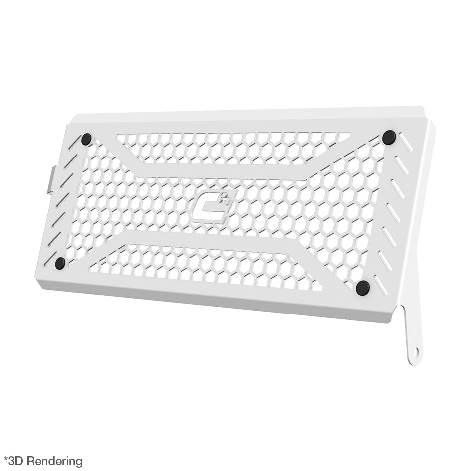 Crosspro Front Radiator Guard, White – Kawasaki Versys 650 2022–2024