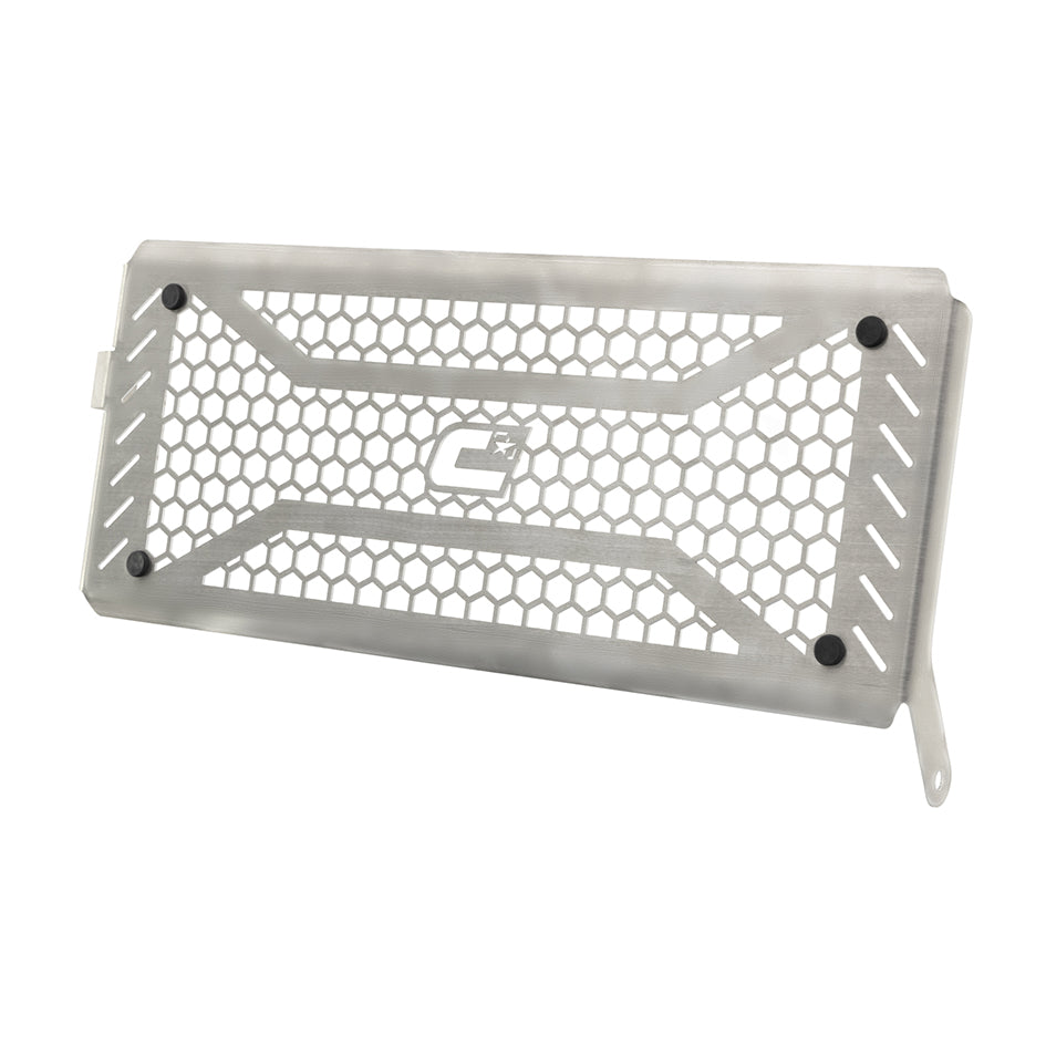 Crosspro Front Radiator Guard, Brushed Stainless – Kawasaki Versys 650 2022–2024