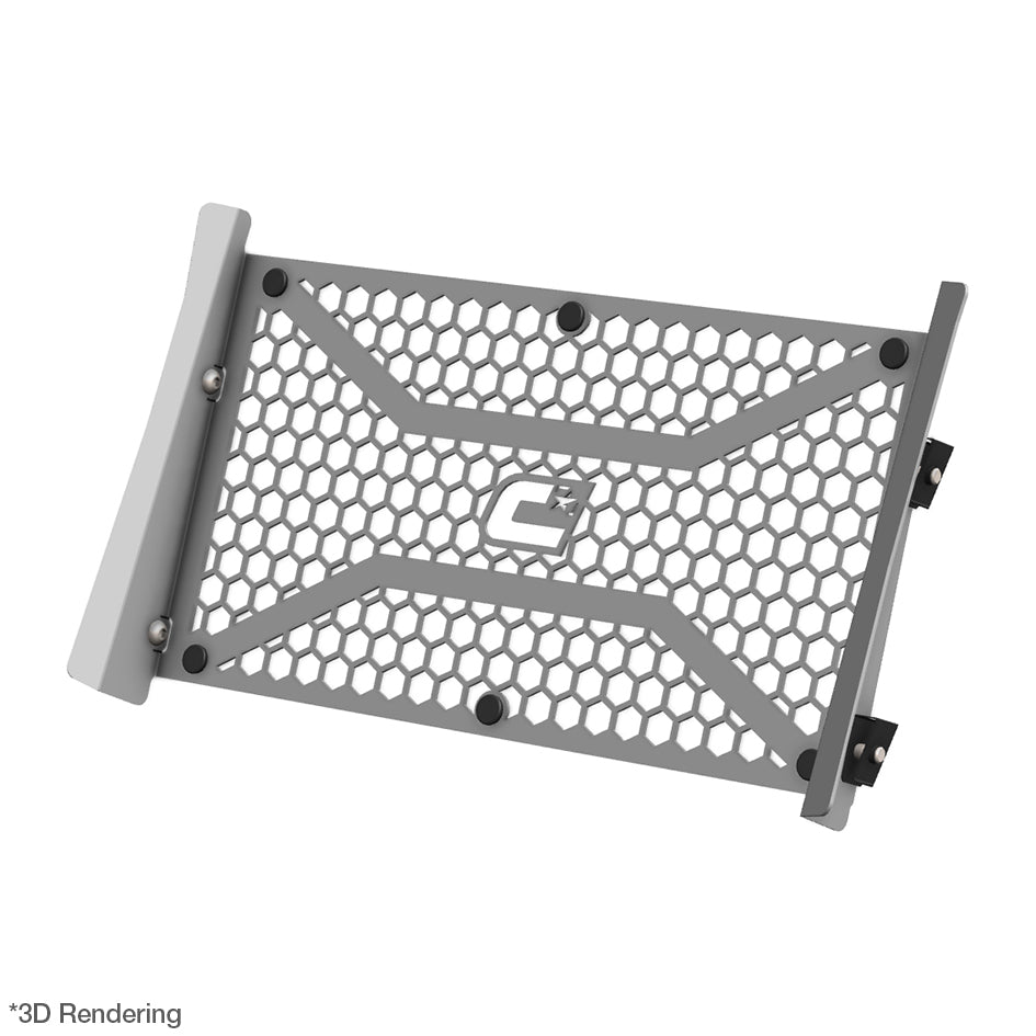 Crosspro Front Radiator Guard, Brushed Stainless – Yamaha Tracer 7 / GT 2025