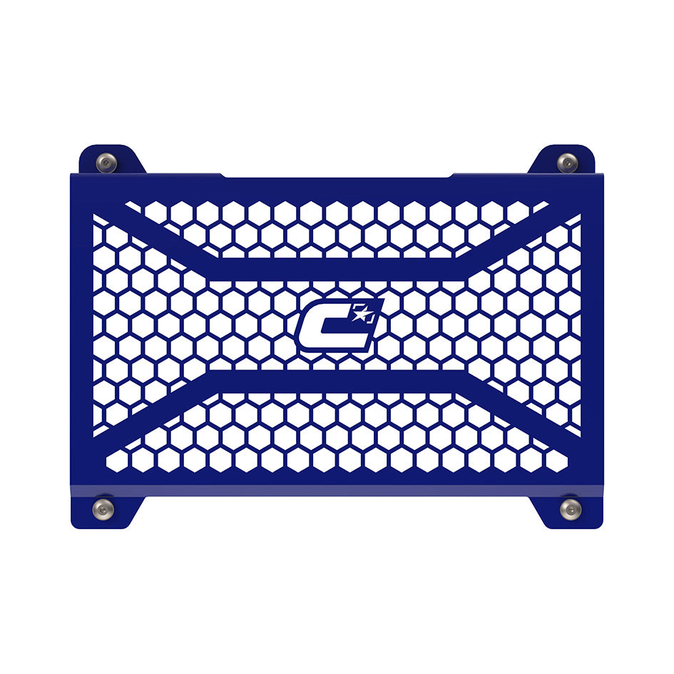 Crosspro Front Radiator Guard, Blue - inc SE