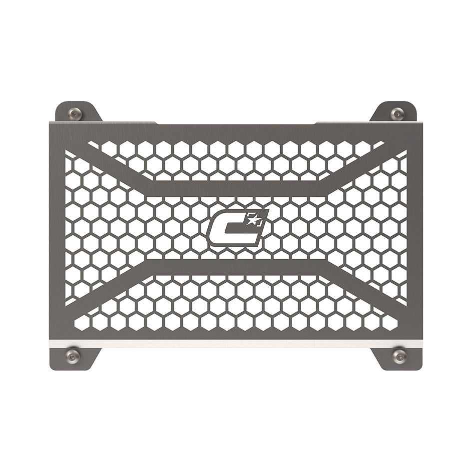 Crosspro Front Radiator Guard, Brushed Stainless - inc SE