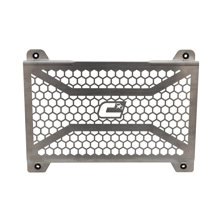 Crosspro Front Radiator Guard, Brushed Stainless - inc SE