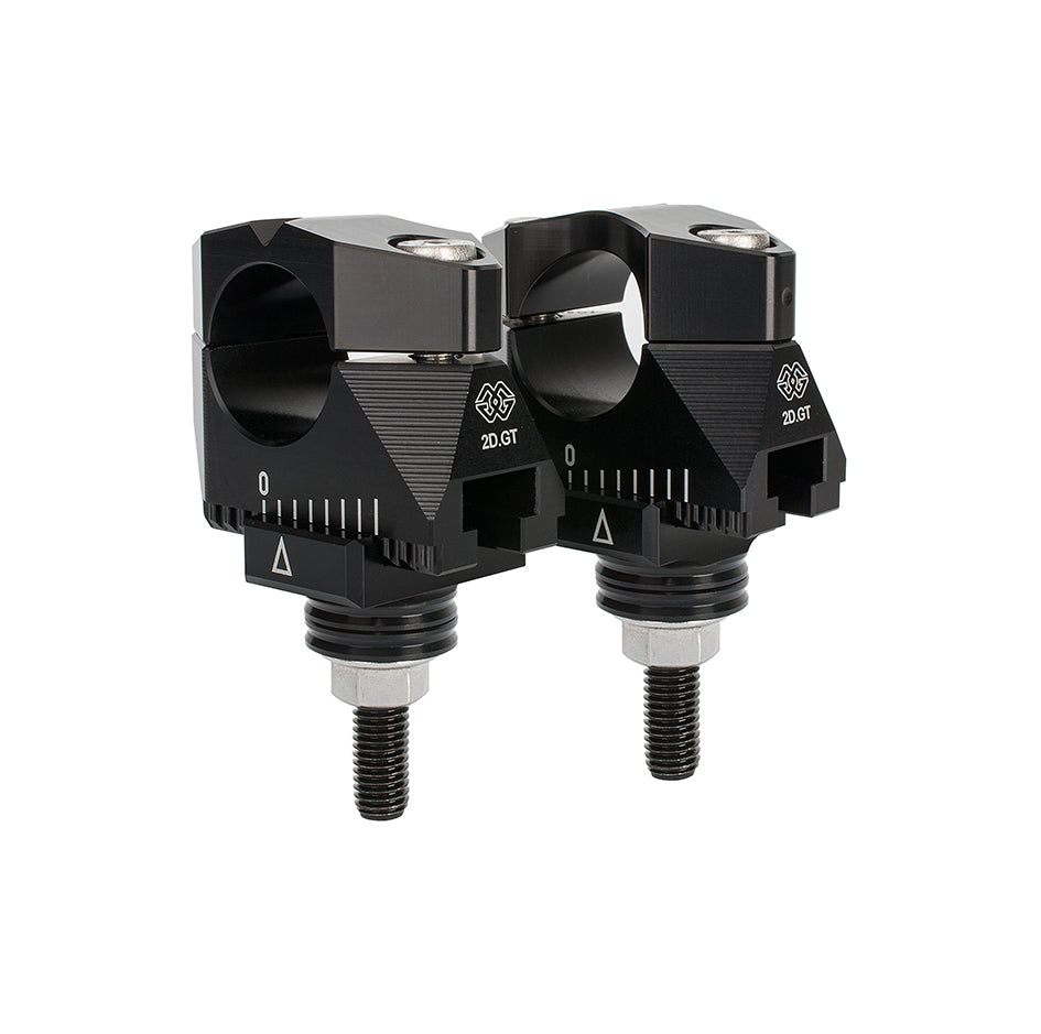 Gilles Adjustable Handlebar Risers, Black – Aprilia Caponord 1200 2013–2020