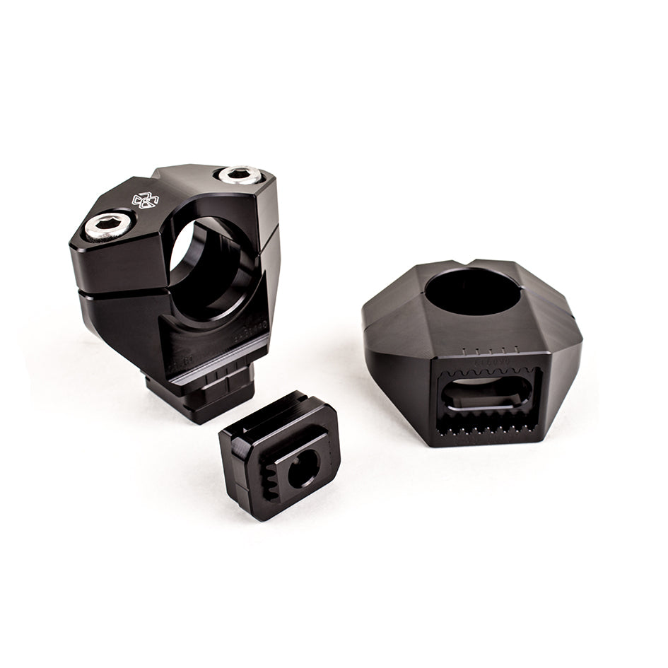 Gilles Adjustable Handlebar Risers, Black (2DGT-09-23-B)