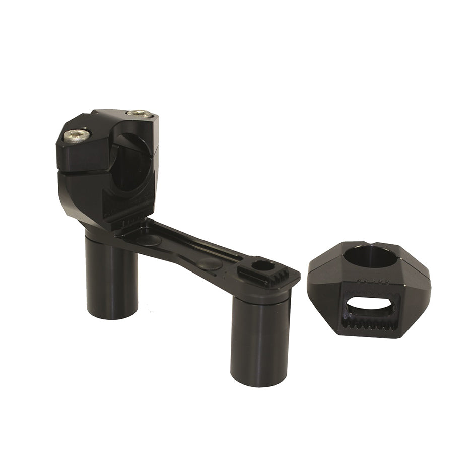 Gilles Adjustable Handlebar Risers, Black – Moto Guzzi V100 Mandello / S 2023–2026