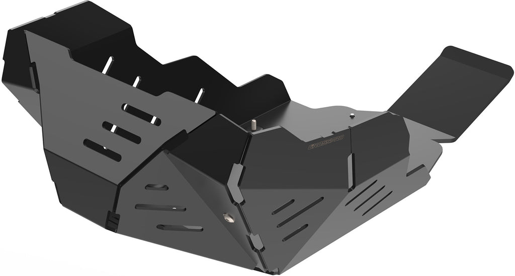Crosspro Aluminium Engine Guard, Black - inc SE ; Compatible with OEM Crash Bars