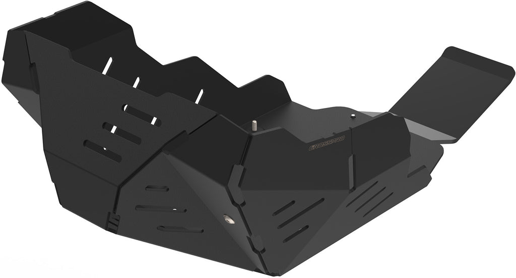 Crosspro Aluminium Engine Guard, Textured Black - inc SE ; Compatible with OEM Crash Bars