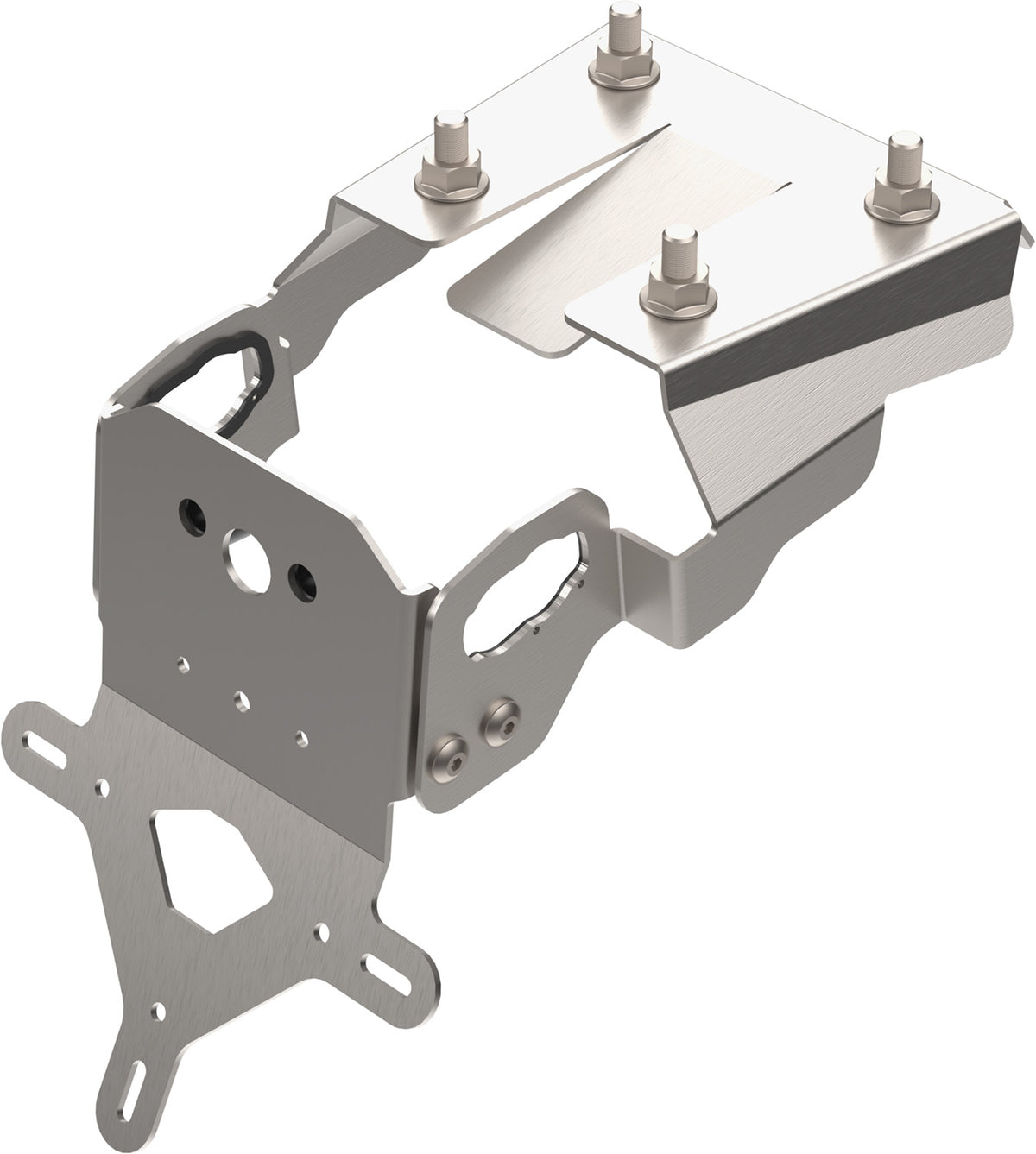 Crosspro License Plate Support Brushed Stainless - SE