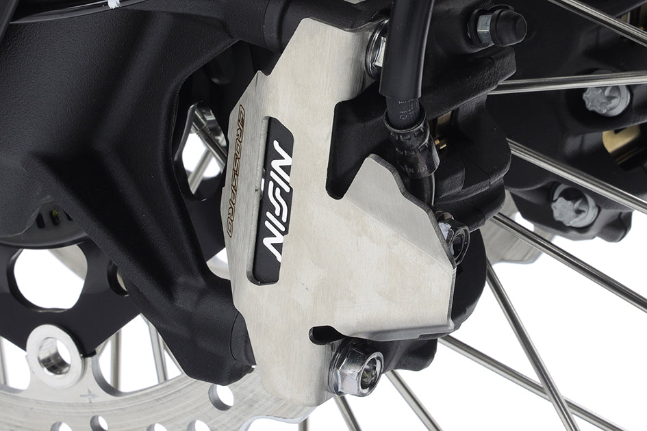 Crosspro Brake Caliper Guard, Brushed Stainless - inc DCT