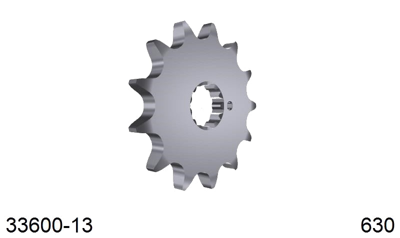 AFAM Front Sprocket, 630 (OE Pitch), Steel - 13T (orig size)