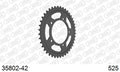 AFAM Rear Sprocket, 525 (OE Pitch), Steel - 42T, 108 links reqd (35802-42)
