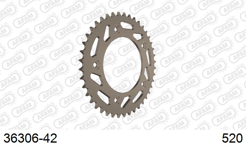 AFAM Rear Sprocket, 520 (OE Pitch), Alu - 42T (orig size) – Aprilia RS250 1996–2003