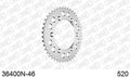 AFAM Rear Sprocket, 520 (OE Pitch), Alu - 46T (orig size) – Aprilia SXV450 / 550 2006–2007