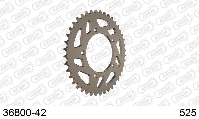 AFAM Rear Sprocket, 525 (OE Pitch), Alu - 42T (orig size) (36800-42)