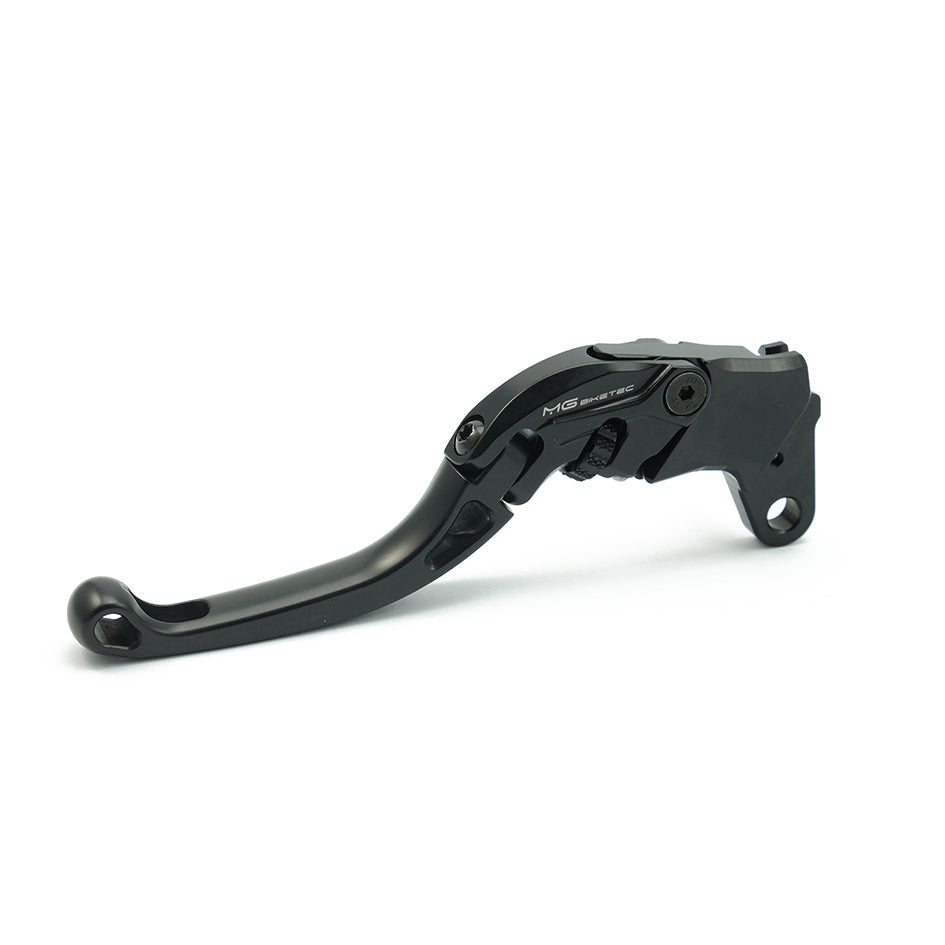 MG Biketec ClubSport Clutch Lever, short - black with Black adjuster – Yamaha MT-125 2020–2026 / Yamaha YZF-R125 2011–2020