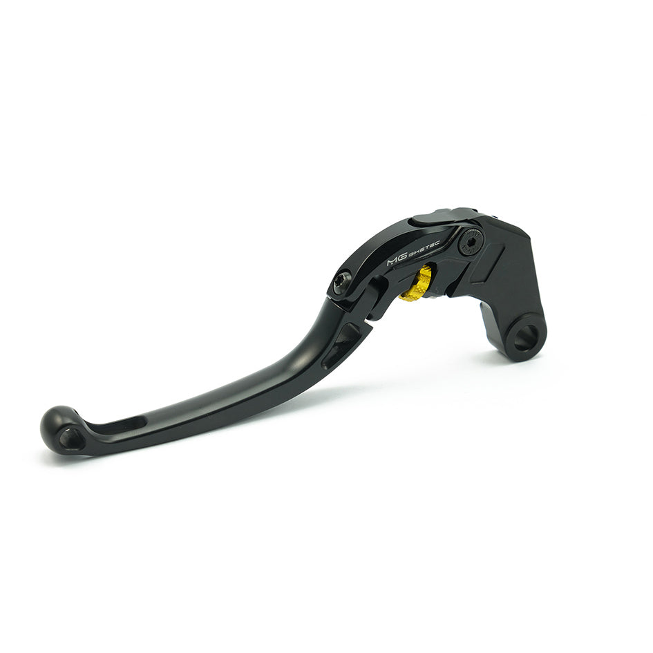 MG Biketec ClubSport Clutch Lever, long - black with Gold adjuster (4212-254021)