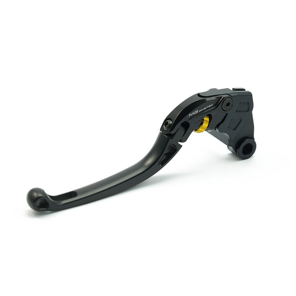 MG Biketec ClubSport Clutch Lever, long - black with Gold adjuster – Kawasaki ZX-10R / RR 2021–2026