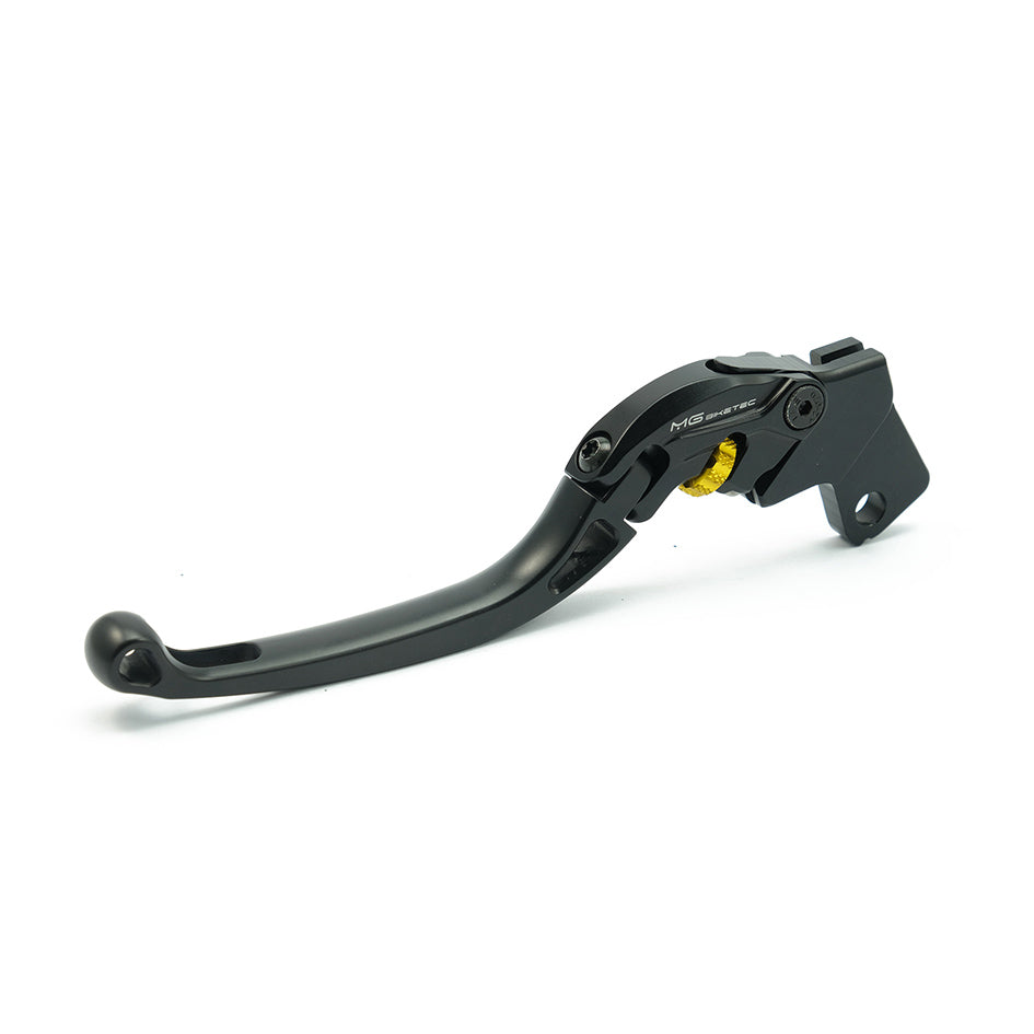MG Biketec ClubSport Clutch Lever, long - black with Gold adjuster (4212-656023)