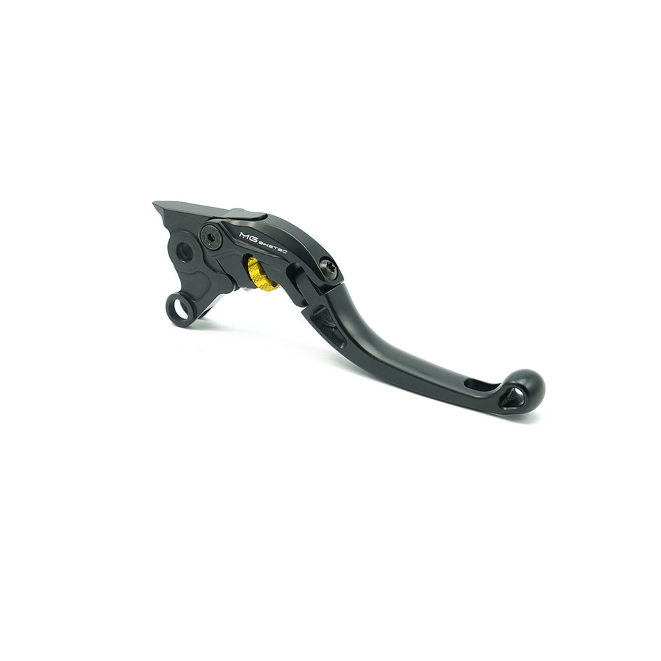MG Biketec ClubSport Brake Lever, short - black with Gold adjuster (4213-157005)
