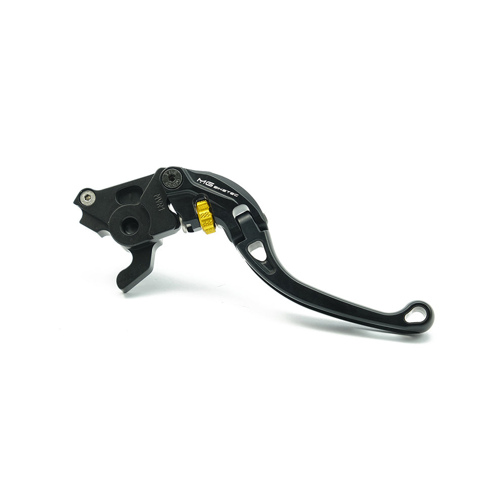 MG Biketec ClubSport Brake Lever, short - black with Gold adjuster (4213-457003)