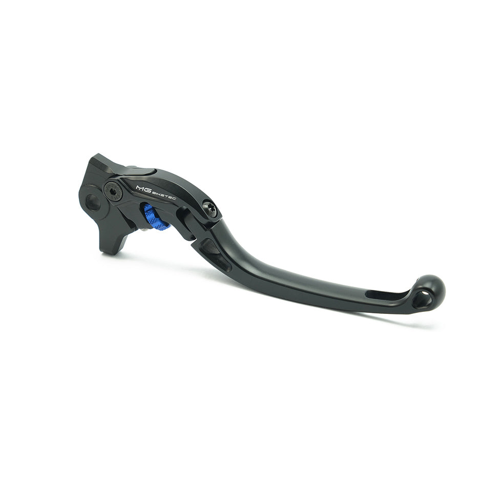 MG Biketec ClubSport Brake Lever, long - black with Blue adjuster – Yamaha YZF-R125 2011–2018