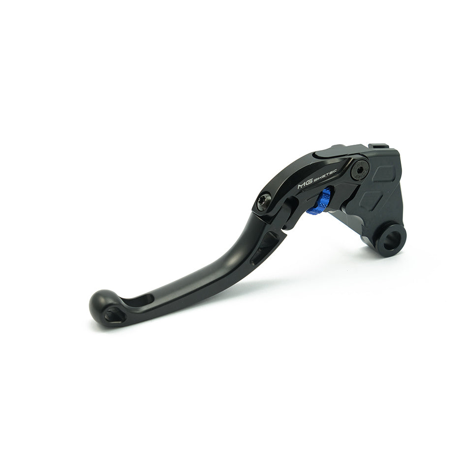 MG Biketec ClubSport Clutch Lever, short - black with Blue adjuster – Kawasaki ZX-10R / RR 2021–2026