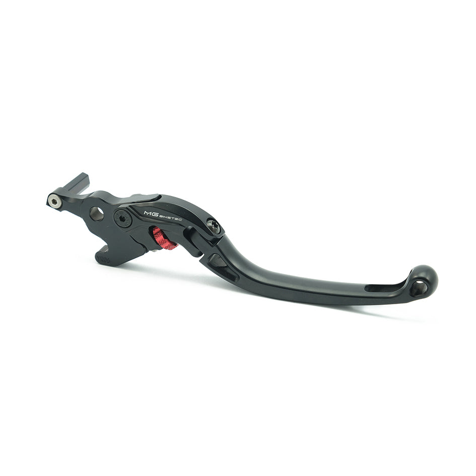 MG Biketec ClubSport Brake Lever, long - black with Red adjuster – Yamaha YZF-R125 2019–2020 / Yamaha YZF-R3 2015–2026