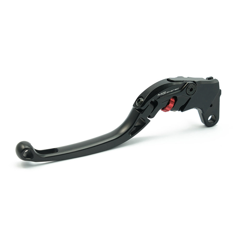 MG Biketec ClubSport Clutch Lever, long - black with Red adjuster – Yamaha MT-125 2020–2026 / Yamaha YZF-R125 2011–2020