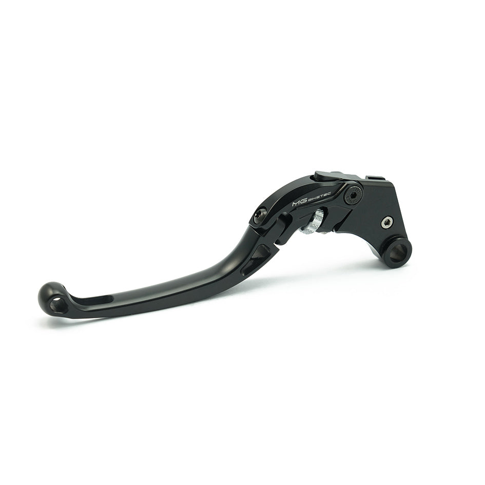 MG Biketec ClubSport Clutch Lever, long - black with Matt Silver adjuster (4242-087014)