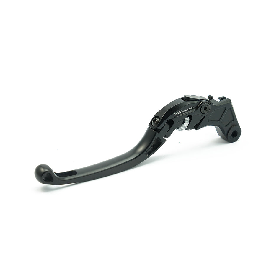 MG Biketec ClubSport Clutch Lever, long - black with Matt Silver adjuster (4242-087021)