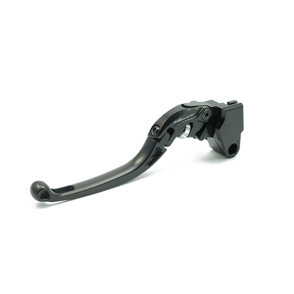 MG Biketec ClubSport Clutch Lever, long - black with Matt Silver adjuster (4242-367000)