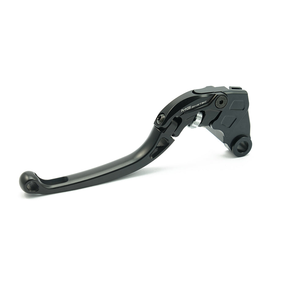 MG Biketec ClubSport Clutch Lever, long - black with Matt Silver adjuster – Kawasaki ZX-10R / RR 2021–2026
