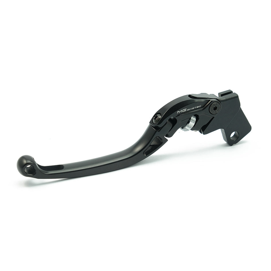 MG Biketec ClubSport Clutch Lever, long - black with Matt Silver adjuster (4242-656023)