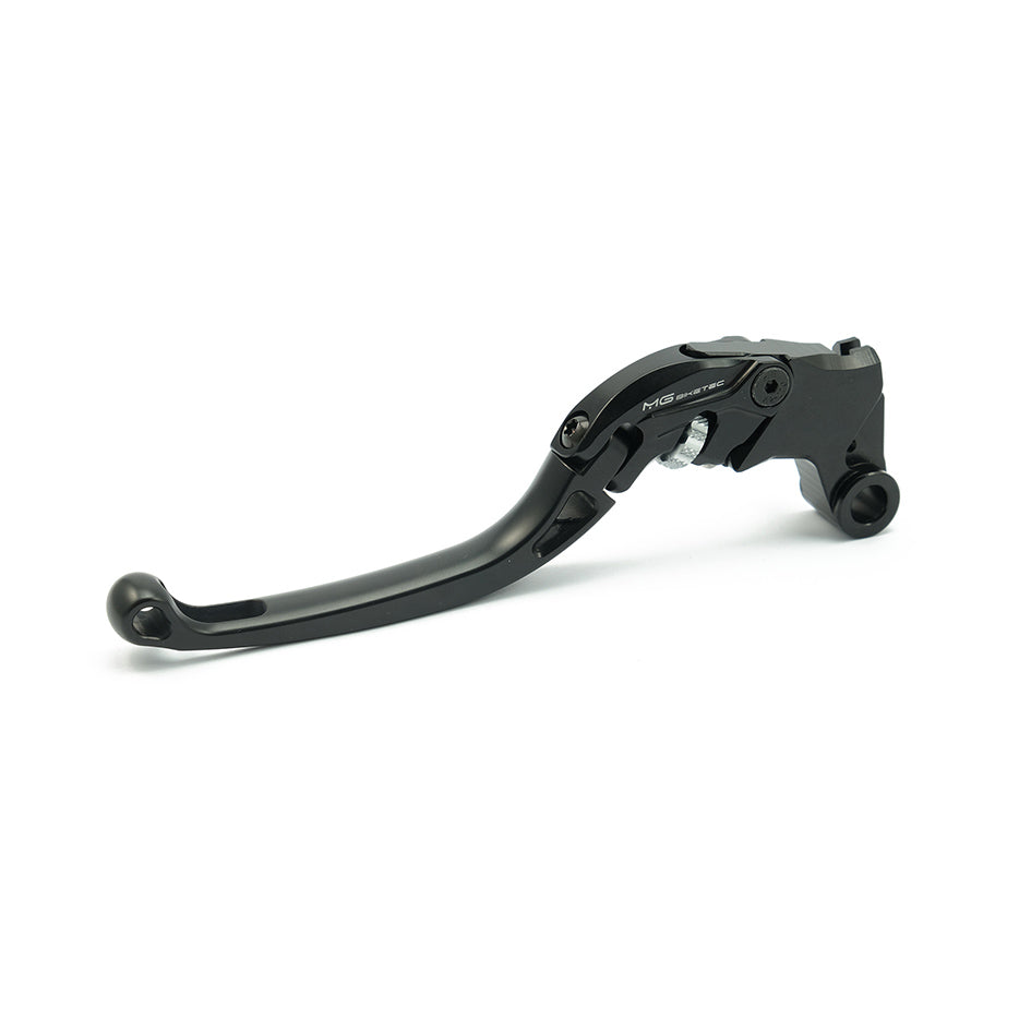 MG Biketec ClubSport Clutch Lever, long - black with Matt Silver adjuster (4242-993015)