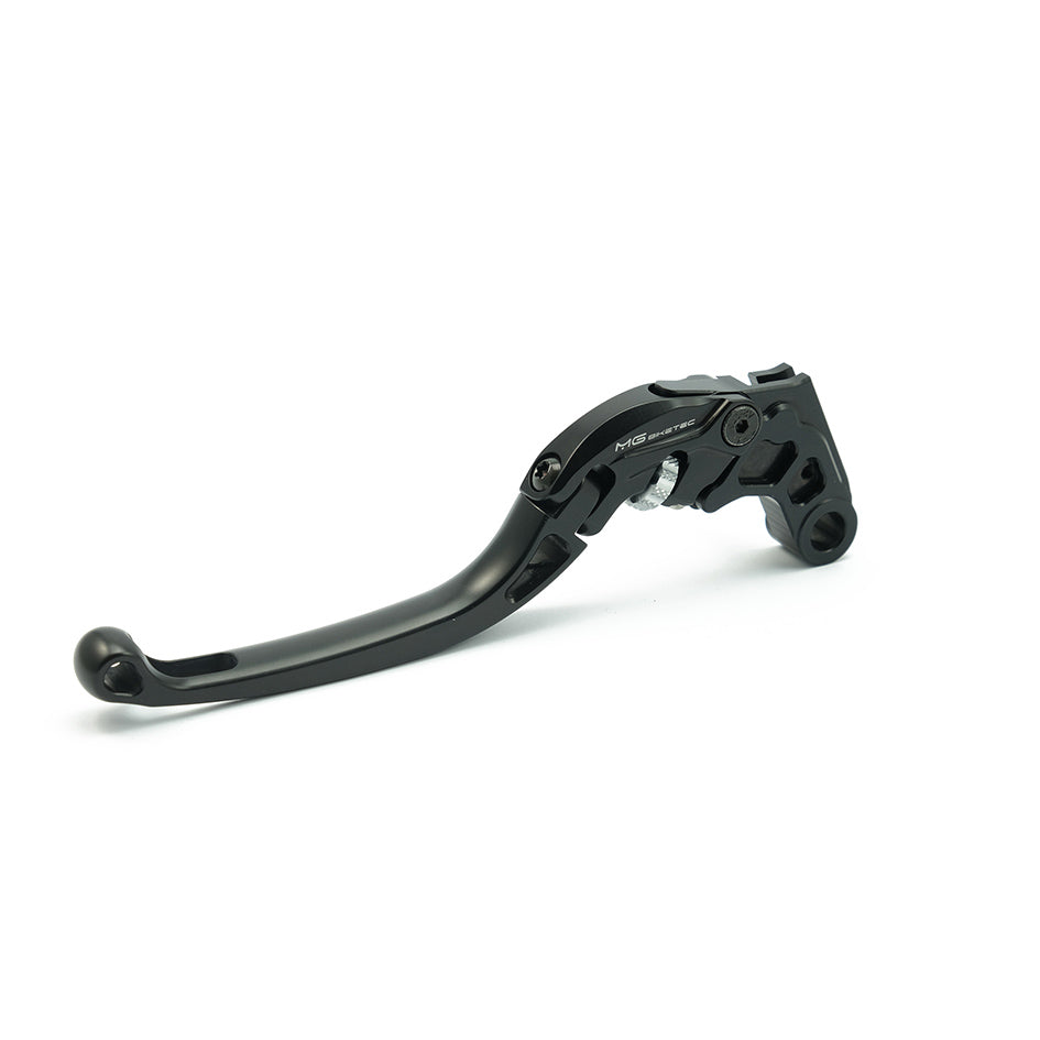 MG Biketec ClubSport Clutch Lever, long - black with Matt Silver adjuster (4242-997006)