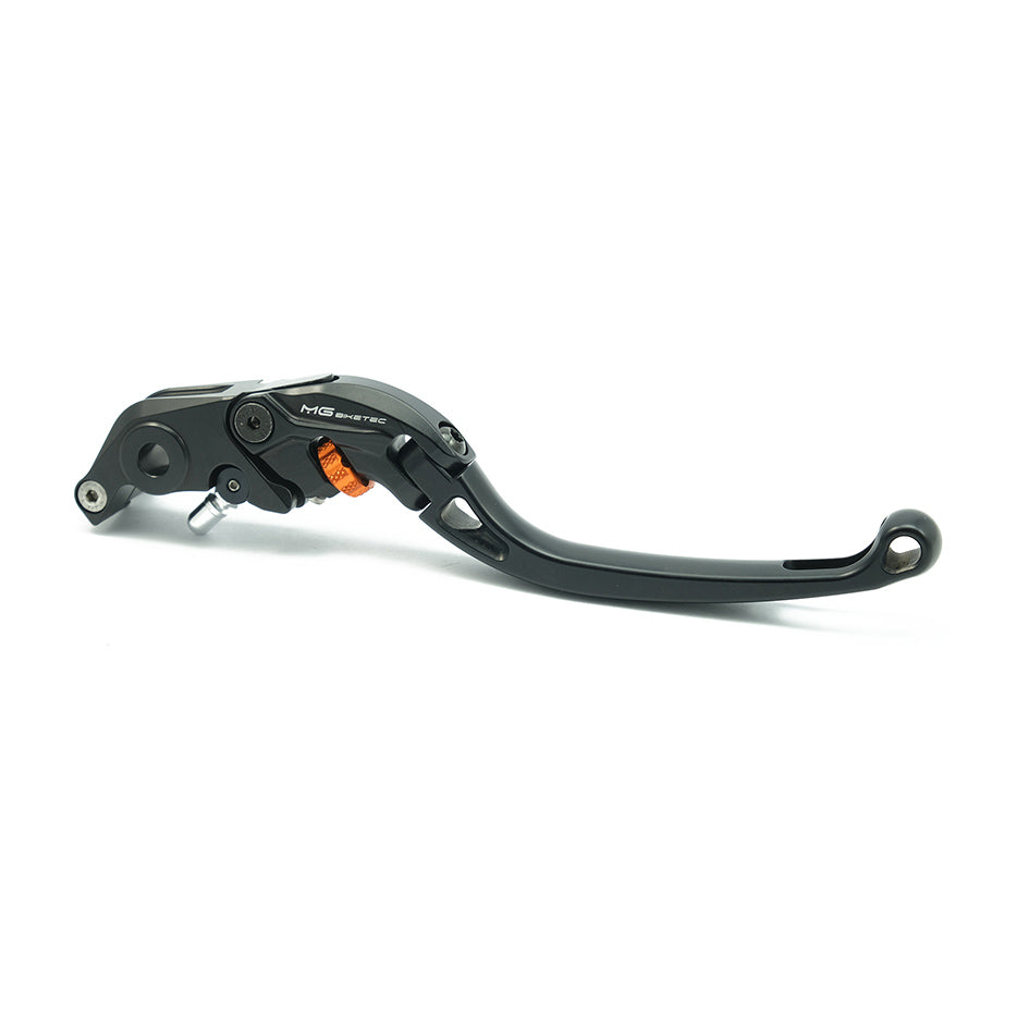MG Biketec ClubSport Brake Lever, long - black with Orange adjuster (4271-157008)
