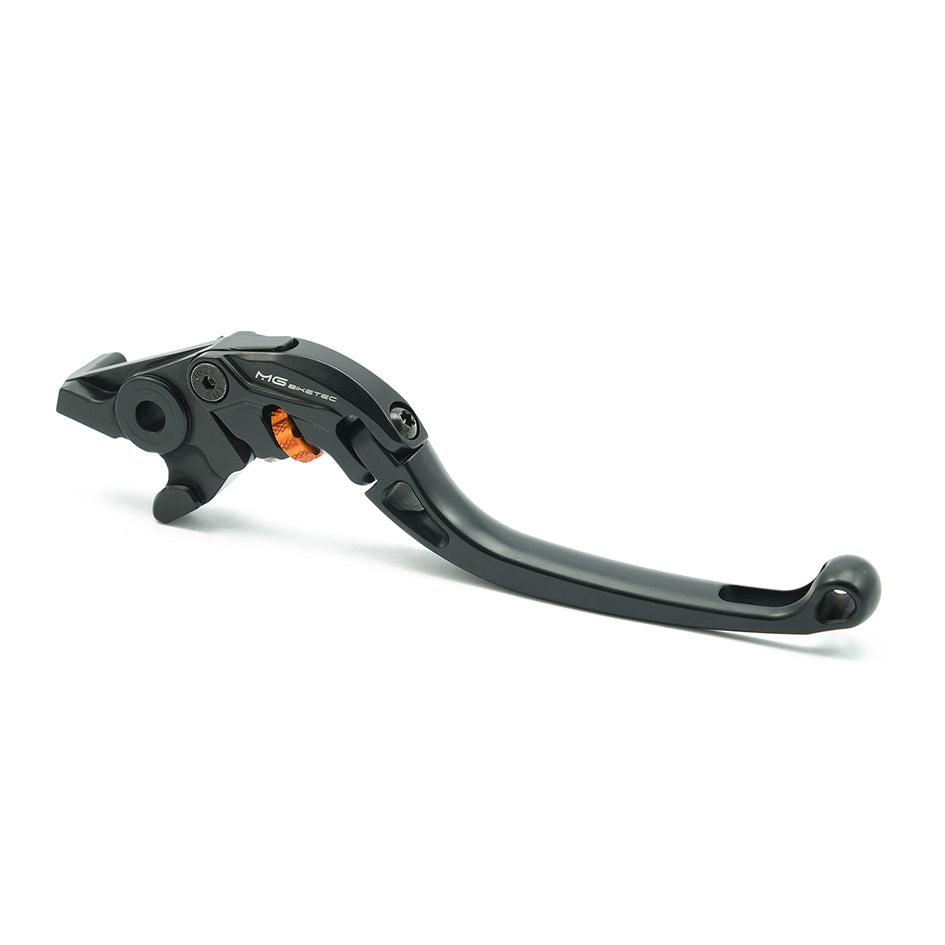 MG Biketec ClubSport Brake Lever, long - black with Orange adjuster (4271-254000)