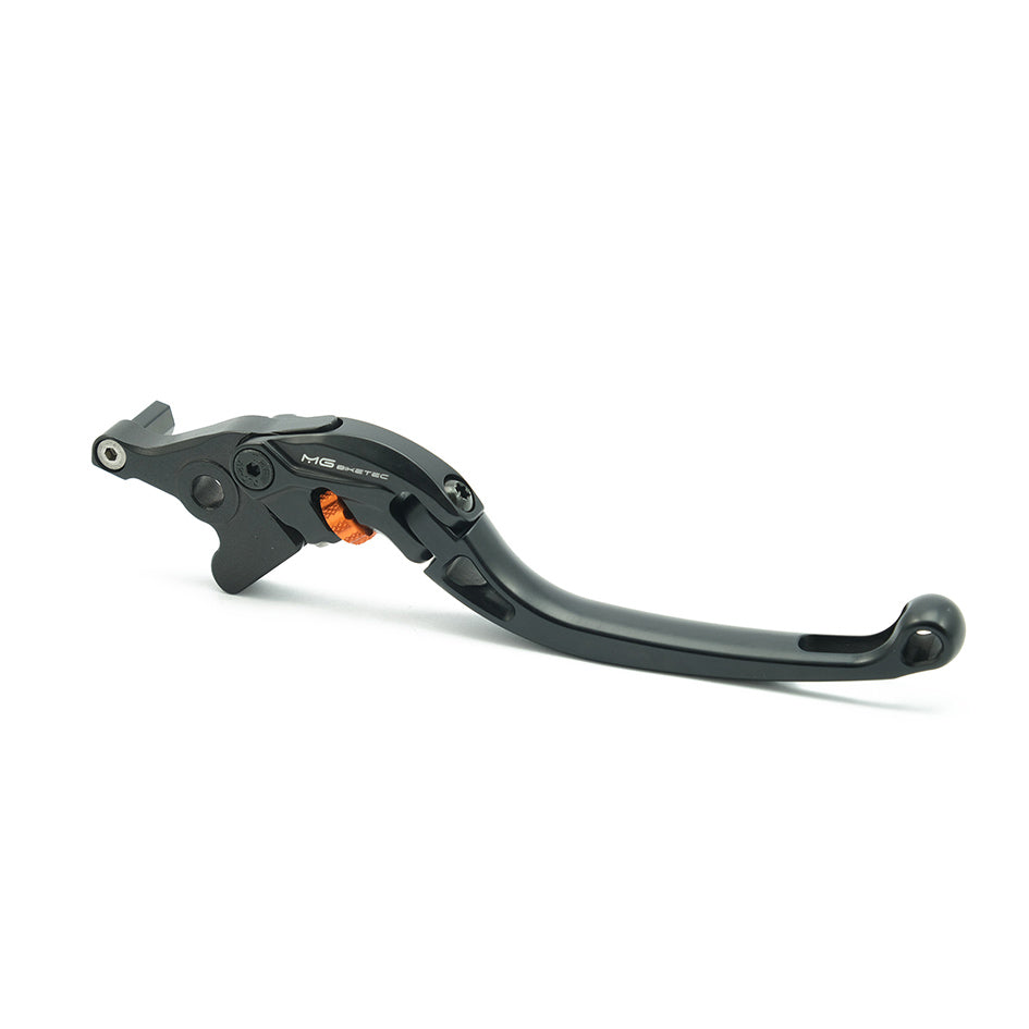 MG Biketec ClubSport Brake Lever, long - black with Orange adjuster (4271-362508)