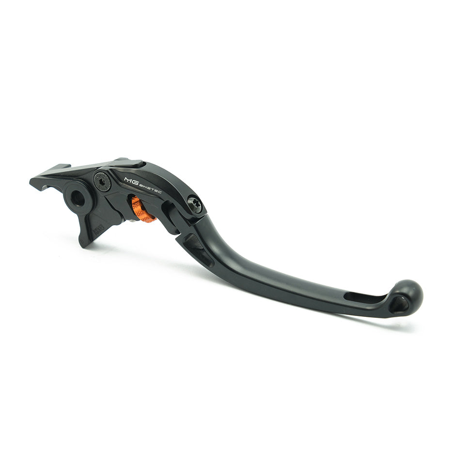 MG Biketec ClubSport Brake Lever, long - black with Orange adjuster (4271-365007)