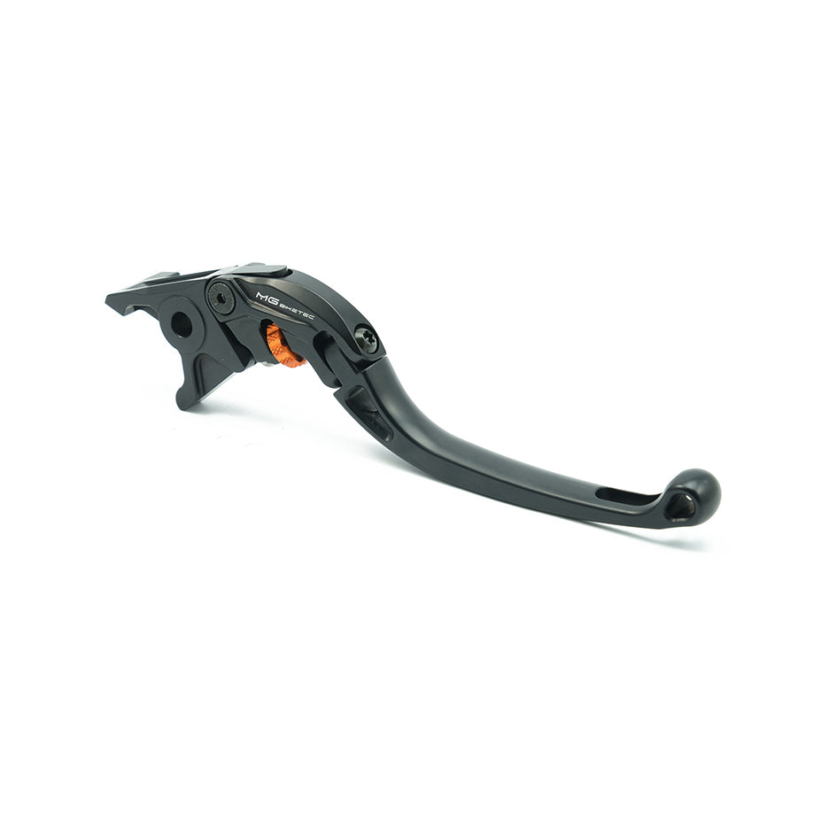 MG Biketec ClubSport Brake Lever, long - black with Orange adjuster (4271-367003)