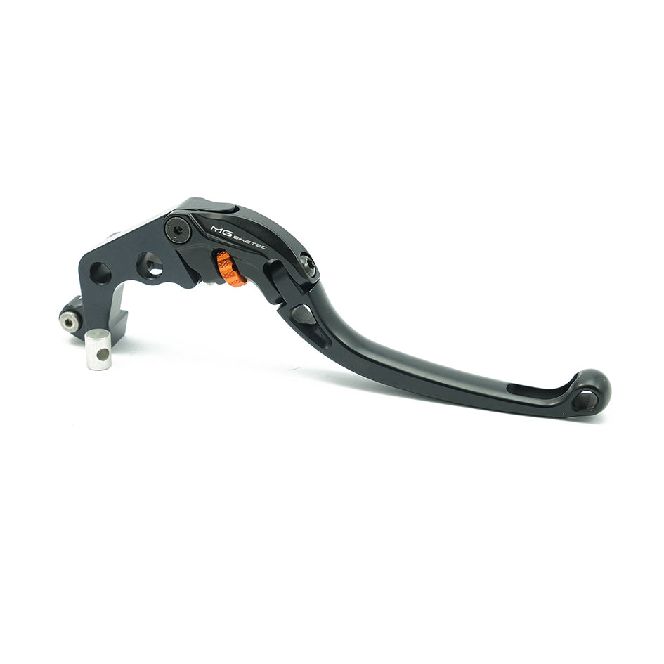 MG Biketec ClubSport Brake Lever, long - black with Orange adjuster (4271-367006)