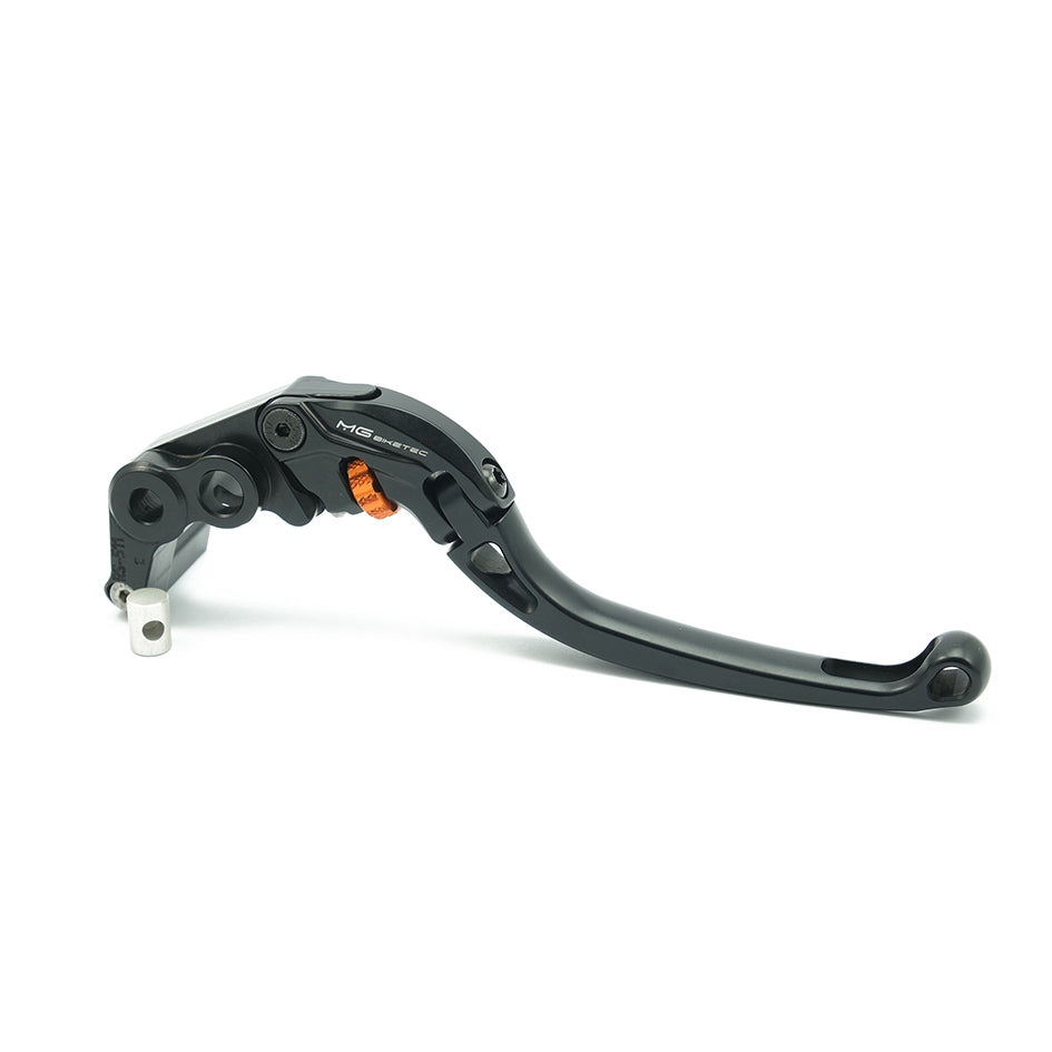 MG Biketec ClubSport Brake Lever, long - black with Orange adjuster (4271-855008)