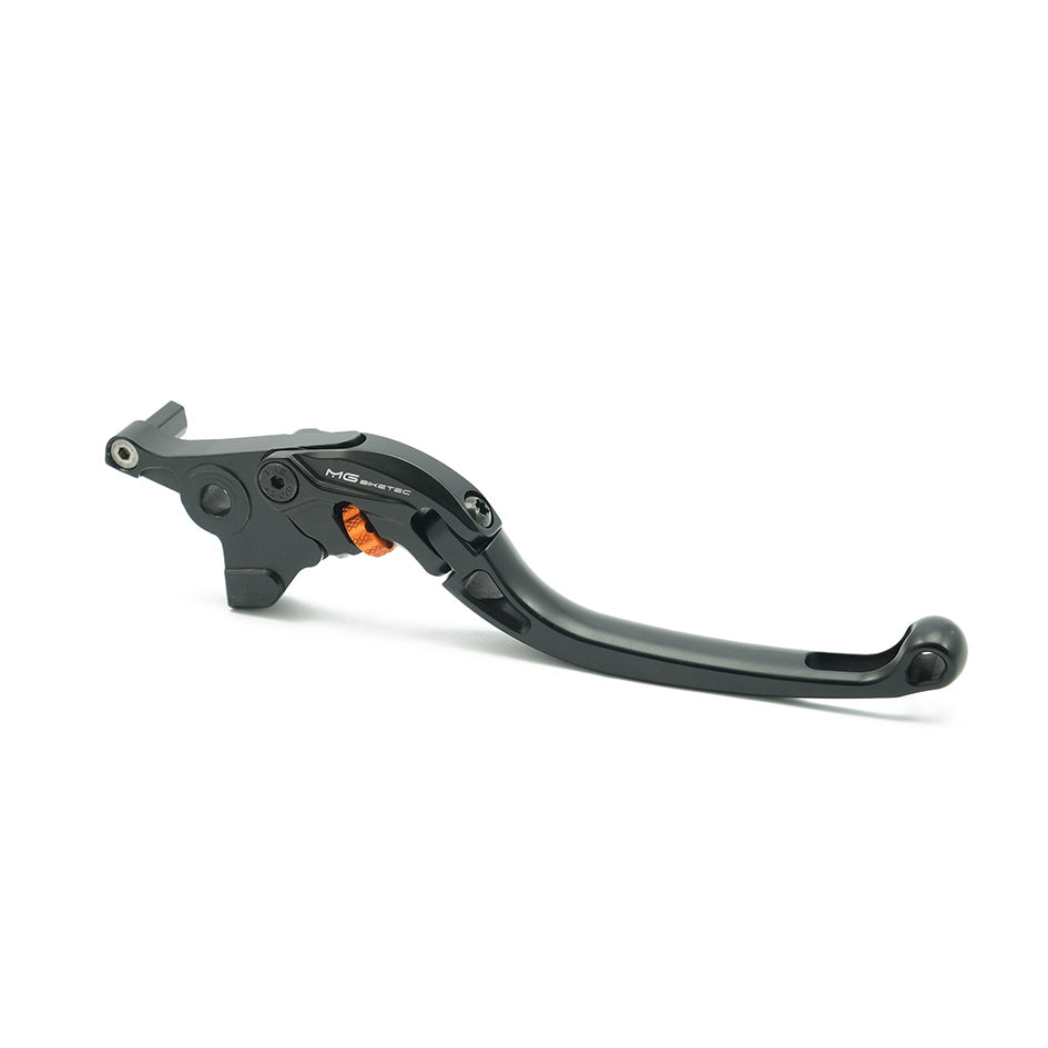 MG Biketec ClubSport Brake Lever, long - black with Orange adjuster (4271-997006)